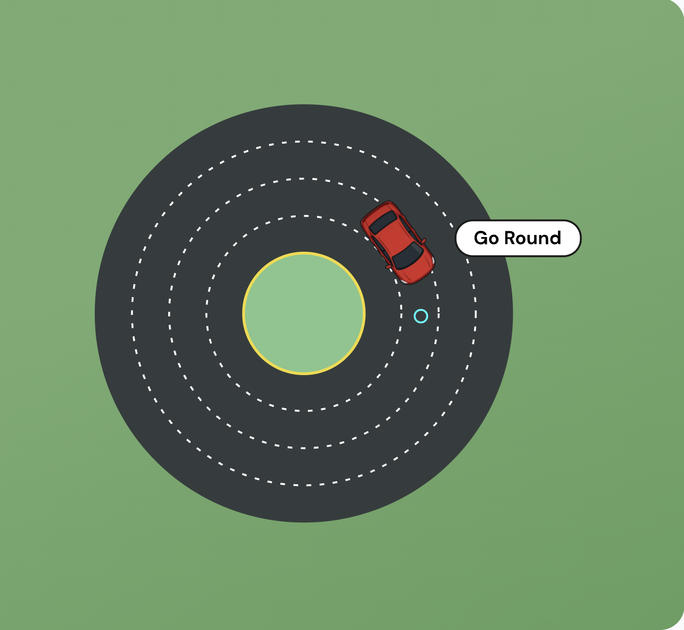 DriveIQ digital town board interface shown on tablet and phone